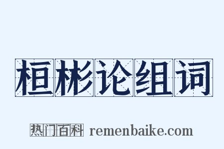 桓彬论组词是什么意思的图片